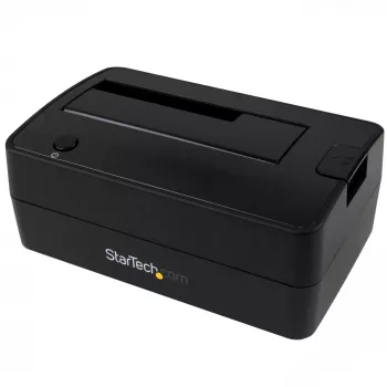 Docking station StarTech.com de un compartimento USB 3.1 a SATA, dock de disco duro USB 3.1 (10 Gbps), docking station externa para HDD/SSD SATA III de 2,5/3,5