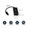 Adaptador StarTech.com USB-C a Gigabit Ethernet - Negro