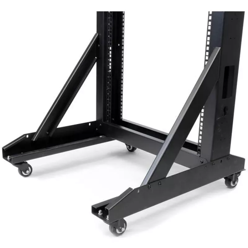 Rack de servidor StarTech.com de 2 postes 42U estructura abierta móvil, rack de red de 19