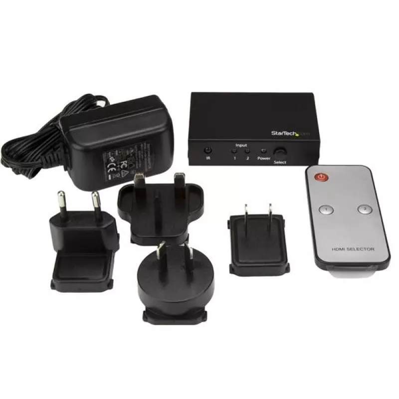 Switch HDMI StarTech.com de 2 puertos - 4K 60Hz