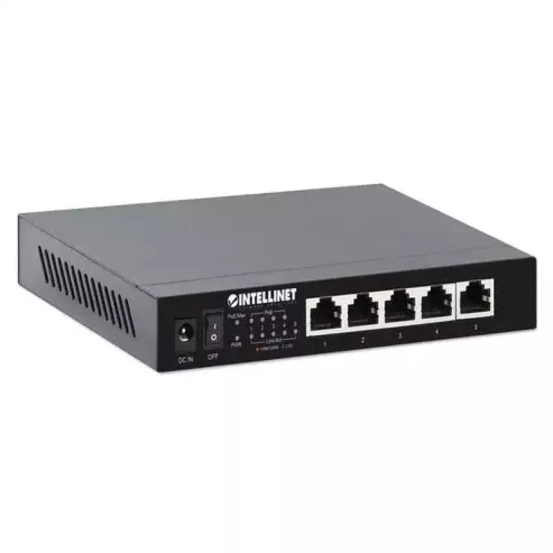 Switch no gestionado Intellinet 5 puertos 2.5G Ethernet PoE+ 55W