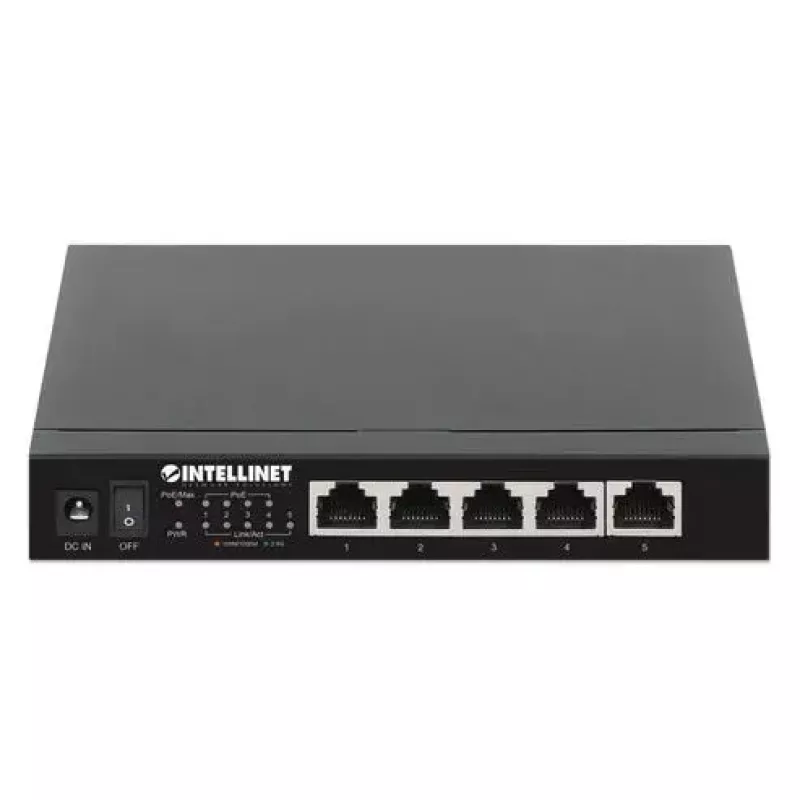 Switch no gestionado Intellinet 5 puertos 2.5G Ethernet PoE+ 55W