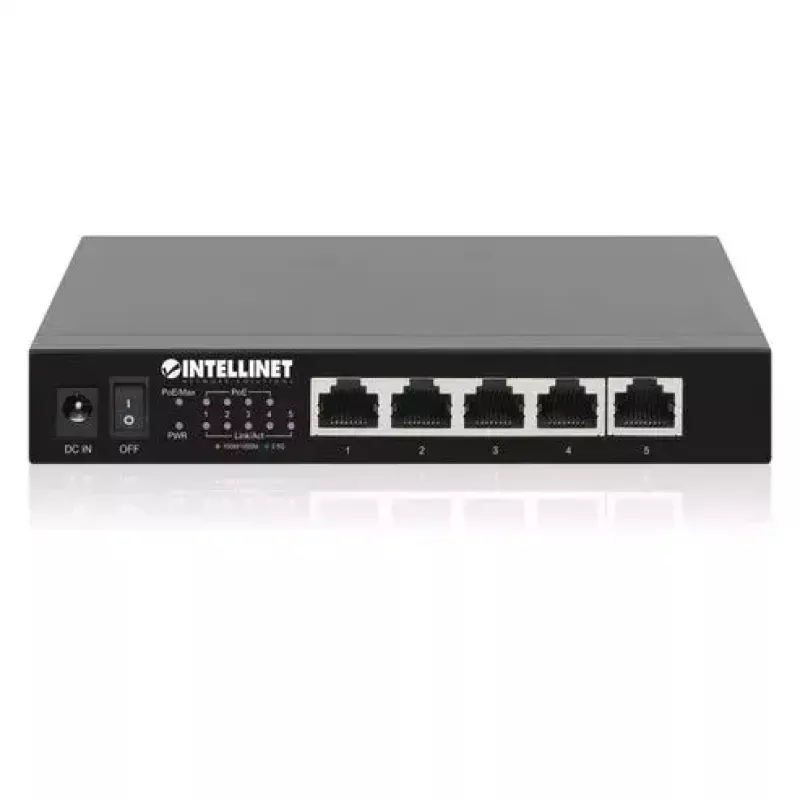 Switch no gestionado Intellinet 5 puertos 2.5G Ethernet PoE+ 55W