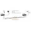 Receptor LevelOne PoE over Hybrid Cable, 4 salidas PoE, interior/exterior