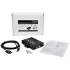 StarTech.com Hub serie de 4 puertos USB a adaptador RS232/RS485/RS422 - Hub convertidor serie USB 2.0 a DB9 industrial - Certificado IP30 - Hub serie de metal montable en carril DIN - Protección ESD de 15kV