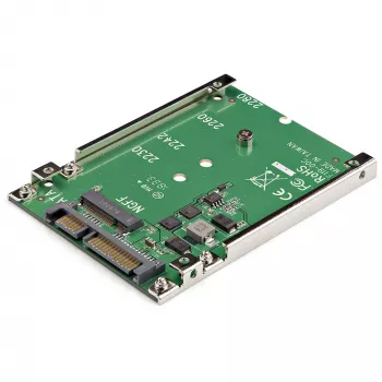 StarTech.com Adaptador de SSD M.2 SATA a SATA de 2,5 pulgadas - Convertidor M.2 NGFF a SATA - 7mm - Soporte open-frame - Adaptador de disco M2