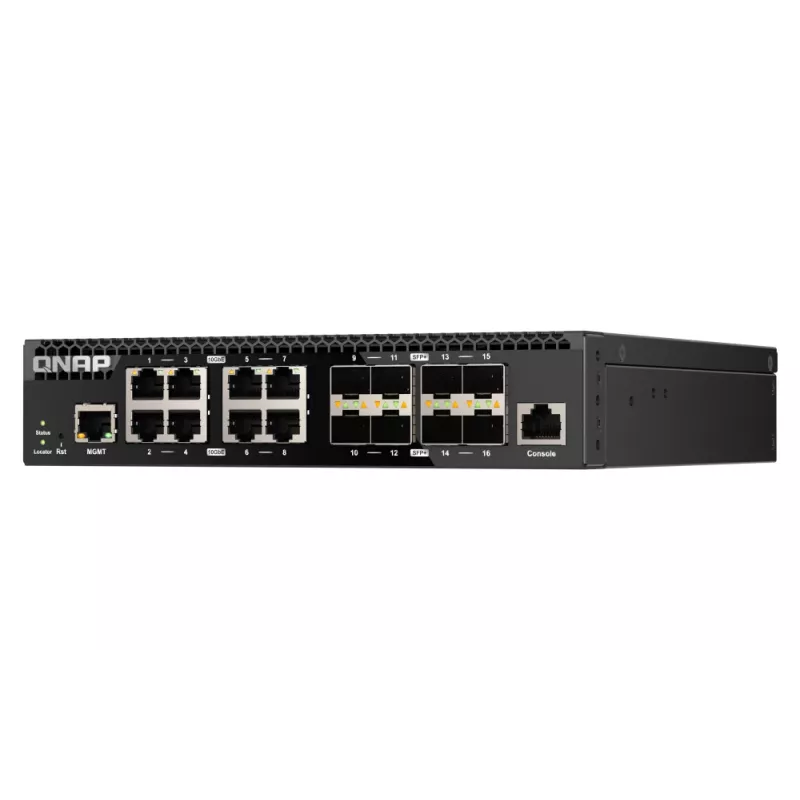 QNAP QSW-M3216R-8S8T Switch de red gestionado L2/L3 10G Ethernet (100/1000/10000) 1U negro