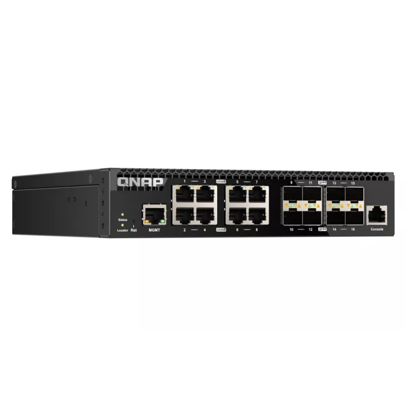 QNAP QSW-M3216R-8S8T Switch de red gestionado L2/L3 10G Ethernet (100/1000/10000) 1U negro