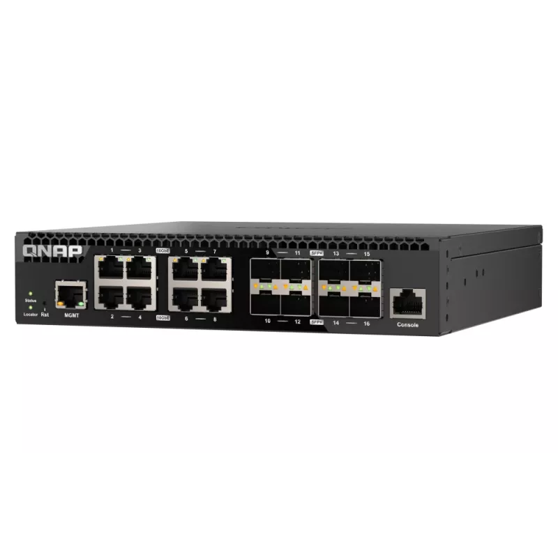 QNAP QSW-M3216R-8S8T Switch de red gestionado L2/L3 10G Ethernet (100/1000/10000) 1U negro