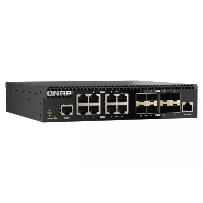 QNAP QSW-M3216R-8S8T Switch de red gestionado L2/L3 10G Ethernet (100/1000/10000) 1U negro