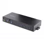 StarTech.com Hub USB 3.0 industrial de 16 puertos 5Gbps, metal, montaje DIN/superficie/rack, protección ESD, alimentación por bloque de terminales, hasta 120 W de carga USB compartida, hub/switch dual-host