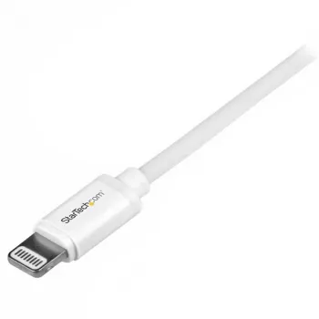 StarTech.com Cable USB a Lightning de 1 m – cable de carga para iPhone/iPad/iPod – cable Lightning a USB con carga rápida – certificado Apple MFi – blanco