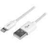 StarTech.com Cable USB a Lightning de 1 m – cable de carga para iPhone/iPad/iPod – cable Lightning a USB con carga rápida – certificado Apple MFi – blanco