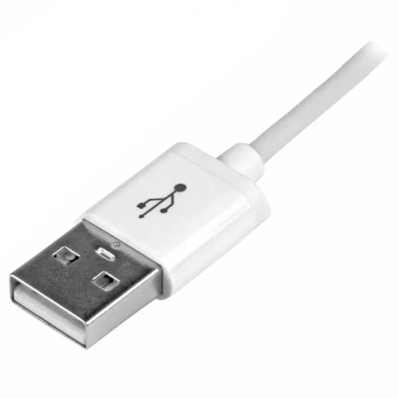StarTech.com Cable USB a Lightning de 1 m – cable de carga para iPhone/iPad/iPod – cable Lightning a USB con carga rápida – certificado Apple MFi – blanco