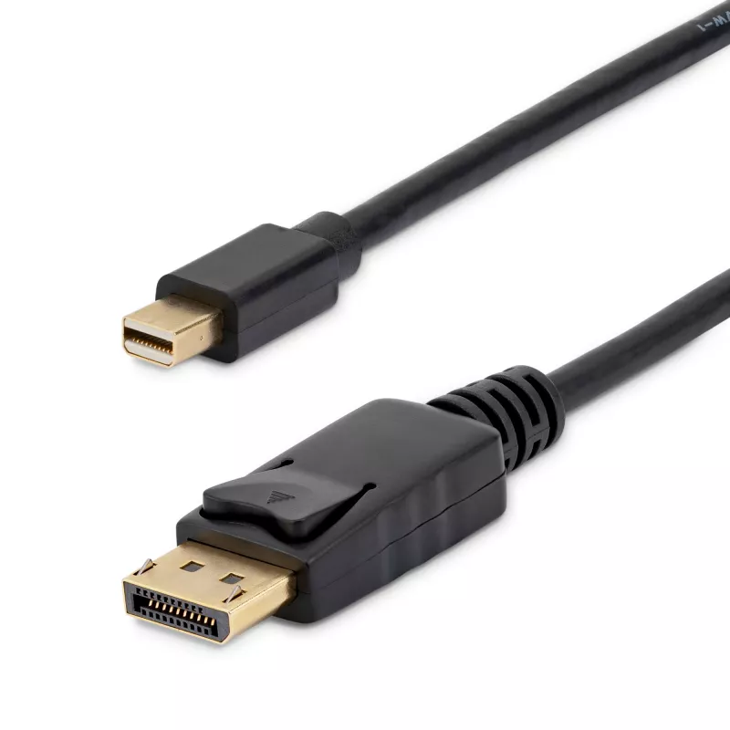 StarTech.com Cable Mini DisplayPort a DisplayPort 1.2 de 3m - Cable adaptador Mini DisplayPort a DisplayPort 4K x 2K UHD - Cable Mini DP a DP para monitor - Cable convertidor mDP a DP