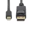 StarTech.com Cable Mini DisplayPort a DisplayPort 1.2 de 3m - Cable adaptador Mini DisplayPort a DisplayPort 4K x 2K UHD - Cable Mini DP a DP para monitor - Cable convertidor mDP a DP