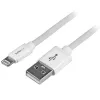 StarTech.com Cable USB a Lightning de 2 m (6 ft.) - Cable de carga largo para iPhone / iPad / iPod - Cable Lightning a USB - Certificado Apple MFi - blanco