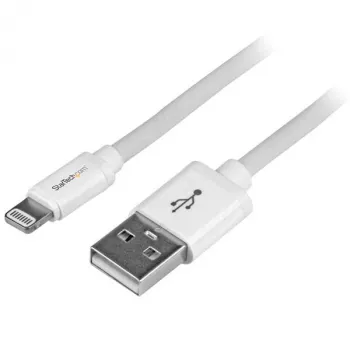 StarTech.com Cable USB a Lightning de 2 m (6 ft.) - Cable de carga largo para iPhone / iPad / iPod - Cable Lightning a USB - Certificado Apple MFi - blanco
