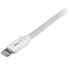 StarTech.com Cable USB a Lightning de 2 m (6 ft.) - Cable de carga largo para iPhone / iPad / iPod - Cable Lightning a USB - Certificado Apple MFi - blanco
