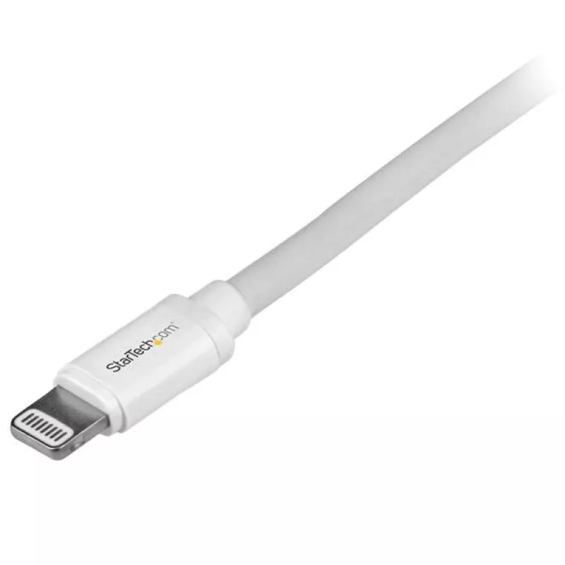StarTech.com Cable USB a Lightning de 2 m (6 ft.) - Cable de carga largo para iPhone / iPad / iPod - Cable Lightning a USB - Certificado Apple MFi - blanco