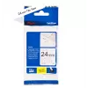 Cinta de etiquetar Brother TZE-SE5 — 24 mm x 8 m, negro sobre blanco