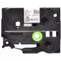 Cinta de etiquetar Brother TZE-SE5 — 24 mm x 8 m, negro sobre blanco