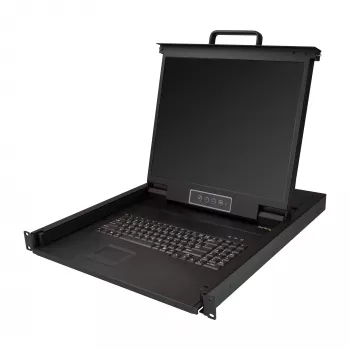 StarTech.com Consola KVM para rack – KVM VGA de un puerto con monitor LCD de 19