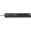 Alargador de corriente Brennenstuhl 1951140300 1,8 m 4 tomas de corriente para interior negro