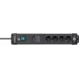 Alargador de corriente Brennenstuhl 1951140300 1,8 m 4 tomas de corriente para interior negro