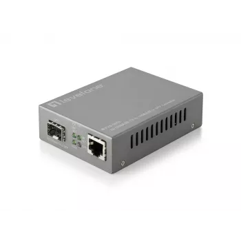 Conversor de medios Fast Ethernet gestionado LevelOne RJ45 a SFP