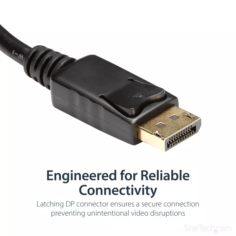 StarTech.com DP2HDMI2 adaptador de vídeo / convertidor de DisplayPort a HDMI, macho/hembra, hasta 1920x1200, 25 cm