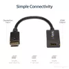 StarTech.com DP2HDMI2 adaptador de vídeo / convertidor de DisplayPort a HDMI, macho/hembra, hasta 1920x1200, 25 cm