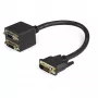 StarTech.com Cable divisor de vídeo digital DVI-D a 2x DVI-D de 30cm (1 ft) - M/H~1 ft Cable divisor de vídeo digital DVI-D a 2x DVI-D - M/H