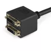 StarTech.com Cable divisor de vídeo digital DVI-D a 2x DVI-D de 30cm (1 ft) - M/H~1 ft Cable divisor de vídeo digital DVI-D a 2x DVI-D - M/H