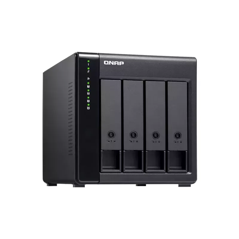 QNAP Caja de almacenamiento JBOD SATA 6Gbps de sobremesa de alto rendimiento | TL-D400S | Negro