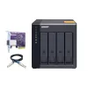QNAP Caja de almacenamiento JBOD SATA 6Gbps de sobremesa de alto rendimiento | TL-D400S | Negro