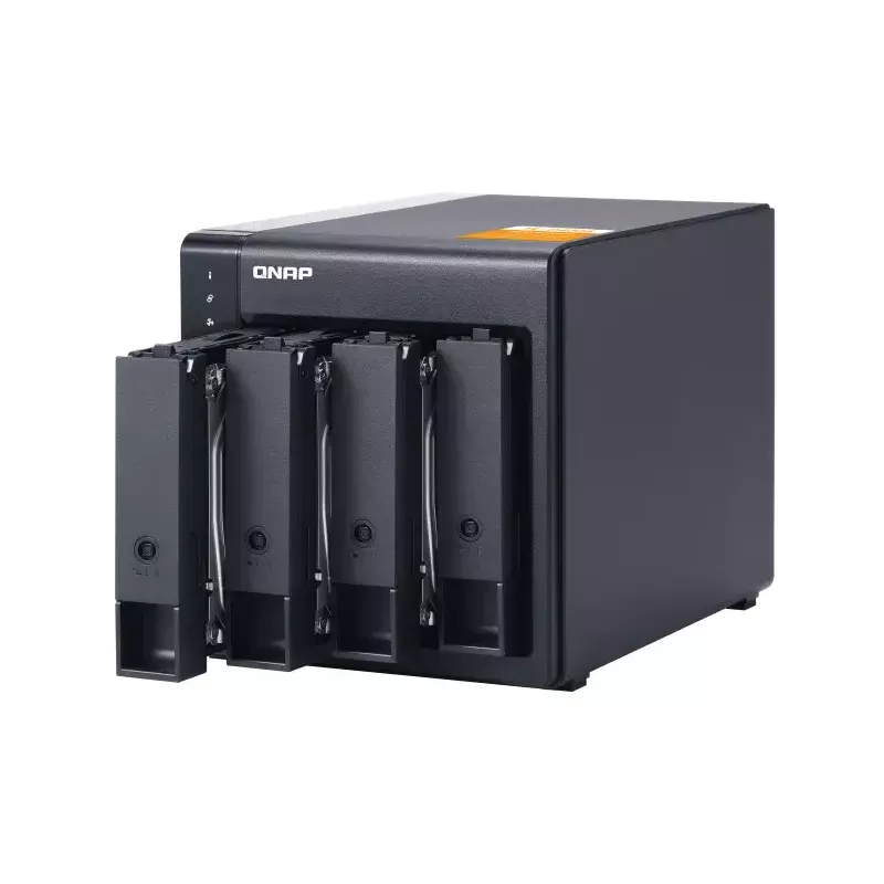 QNAP Caja de almacenamiento JBOD SATA 6Gbps de sobremesa de alto rendimiento | TL-D400S | Negro