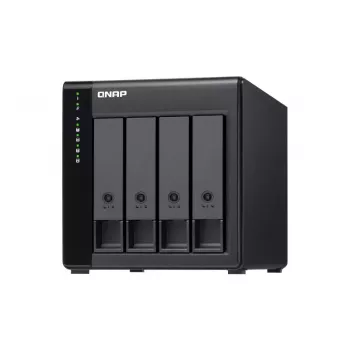 QNAP Caja de almacenamiento JBOD SATA 6Gbps de sobremesa de alto rendimiento | TL-D400S | Negro