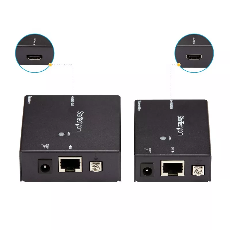 StarTech.com Extensor HDMI sobre CAT5e HDBaseT - Alimentación por cable - Ultra HD 4K - TAA