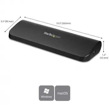 StarTech.com Estación de acoplamiento USB 3.0 para doble monitor con HDMI y DVI/VGA