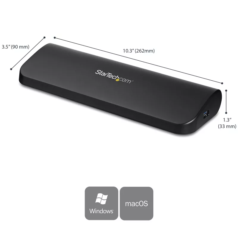 StarTech.com Estación de acoplamiento USB 3.0 para doble monitor con HDMI y DVI/VGA
