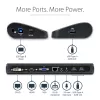 StarTech.com Estación de acoplamiento USB 3.0 para doble monitor con HDMI y DVI/VGA
