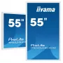 Pantalla de señalización iiyama TF5539UHSC-W1AG 139,7 cm (55 inch) LED 500 cd/m² 4K Ultra HD blanca táctil 24/7