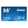 Pantalla de señalización iiyama TF5539UHSC-W1AG 139,7 cm (55 inch) LED 500 cd/m² 4K Ultra HD blanca táctil 24/7