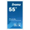 Pantalla de señalización iiyama TF5539UHSC-W1AG 139,7 cm (55 inch) LED 500 cd/m² 4K Ultra HD blanca táctil 24/7