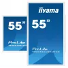 Pantalla de señalización iiyama TF5539UHSC-W1AG 139,7 cm (55 inch) LED 500 cd/m² 4K Ultra HD blanca táctil 24/7