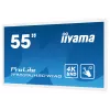 Pantalla de señalización iiyama TF5539UHSC-W1AG 139,7 cm (55 inch) LED 500 cd/m² 4K Ultra HD blanca táctil 24/7