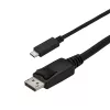 StarTech.com Cable USB-C a DisplayPort 1.2 de 2,9 m (9,8 ft.) 4K 60Hz – Cable adaptador USB-C a DisplayPort – HBR2 USB Type-C DP Alt Mode a cable de vídeo para monitor DP – Compatible con Thunderbolt 3 – Negro