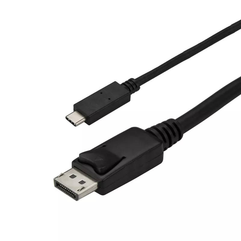 StarTech.com Cable USB-C a DisplayPort 1.2 de 2,9 m (9,8 ft.) 4K 60Hz – Cable adaptador USB-C a DisplayPort – HBR2 USB Type-C DP Alt Mode a cable de vídeo para monitor DP – Compatible con Thunderbolt 3 – Negro