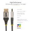 StarTech.com cable DisplayPort 1.4 de 13ft (4 m) certificado por VESA – 8K 60Hz HDR10 – vídeo Ultra HD 4K 120Hz – cable/cordón DP 1.4 – para monitores/pantallas – cable DisplayPort a DisplayPort – M/M